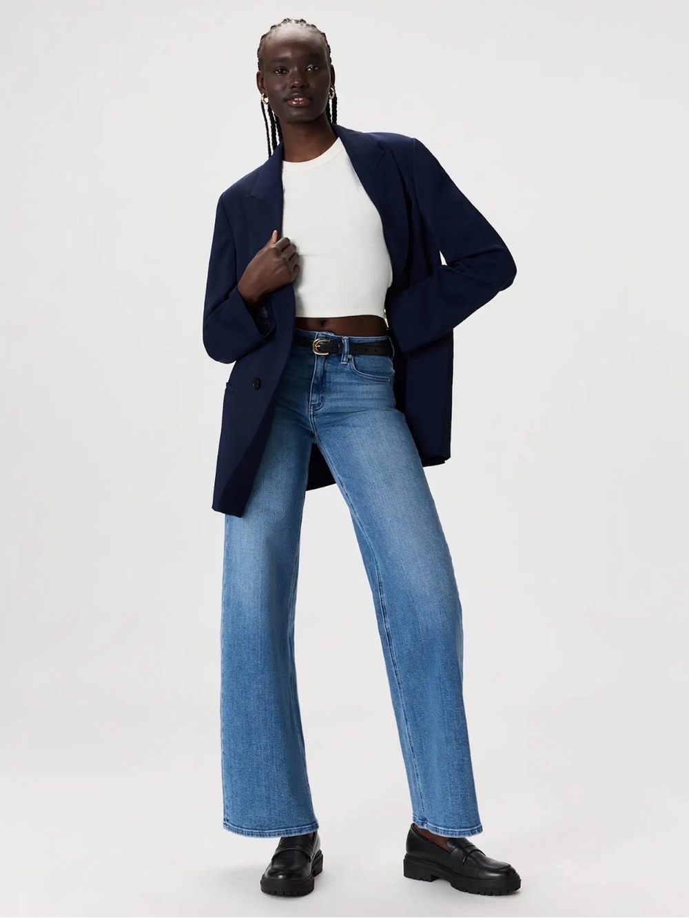 Quince Bella stretch wide leg jeans 25 Regular
